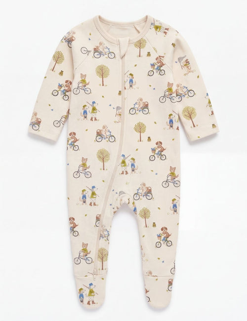 Organic Cotton Baby Romper – Down River Print