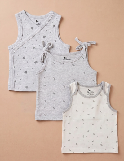 Organic Cotton Baby Jabla Set – Grey (3 Pack)