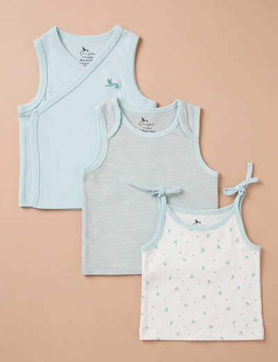 Organic Cotton Baby Jabla Set – Pastel Green (3 Pack)