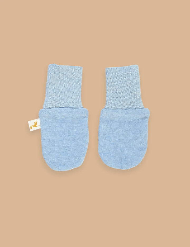 Organic Cotton Mittens – Blue & Pink - ohmybebe