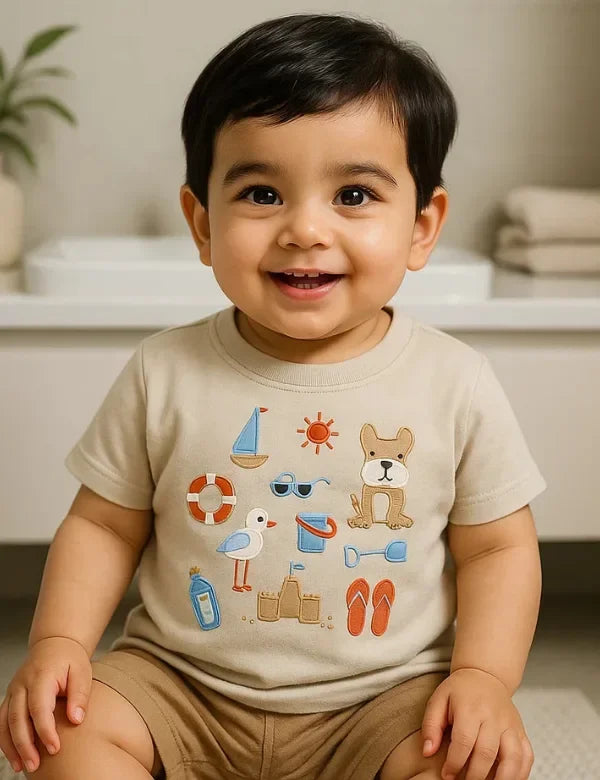 Organic Cotton T-Shirt 2 Pcs Pack - ohmybebe