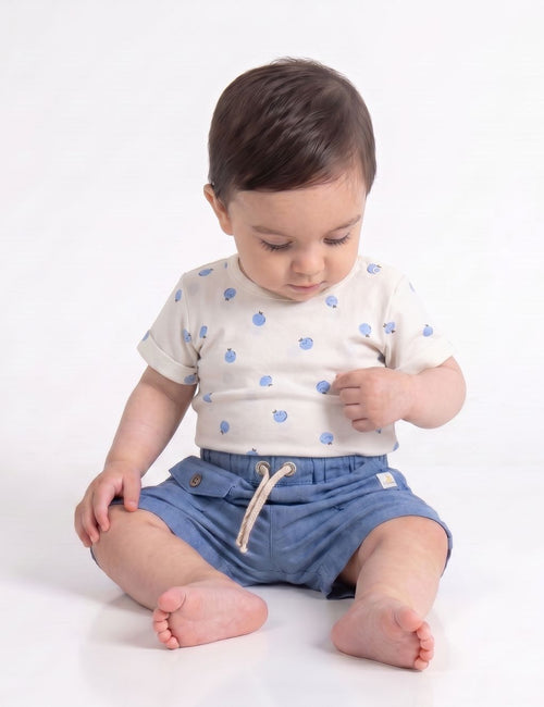 Organic Cotton Top with Shorts Set