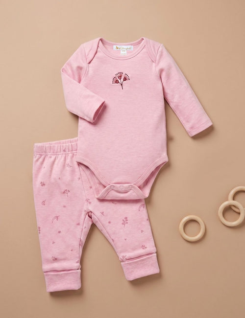 Organic Cotton 3-Piece Set - Bodysuit, Leggings & Headband