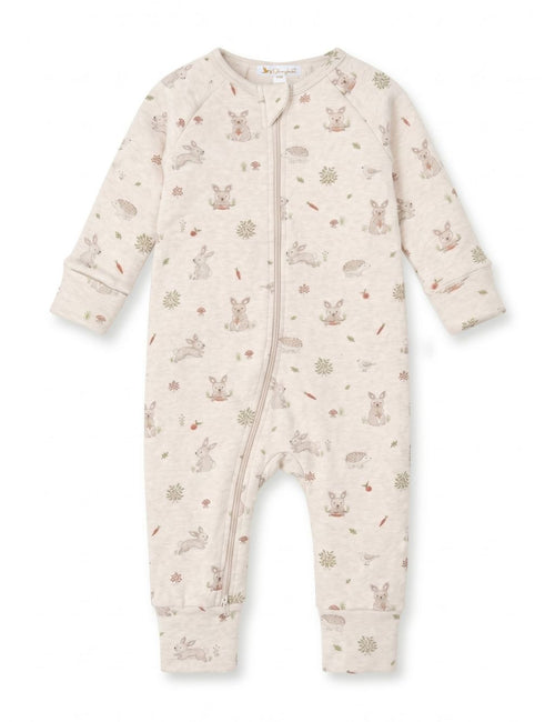 Organic Cotton Baby Romper – Bunny Print