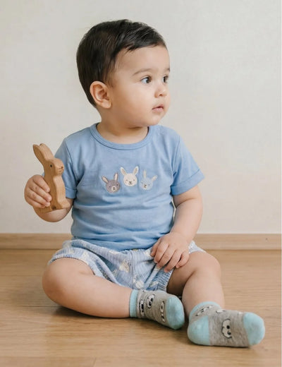 Organic Cotton Bunny Bliss Tee & Shorts Set
