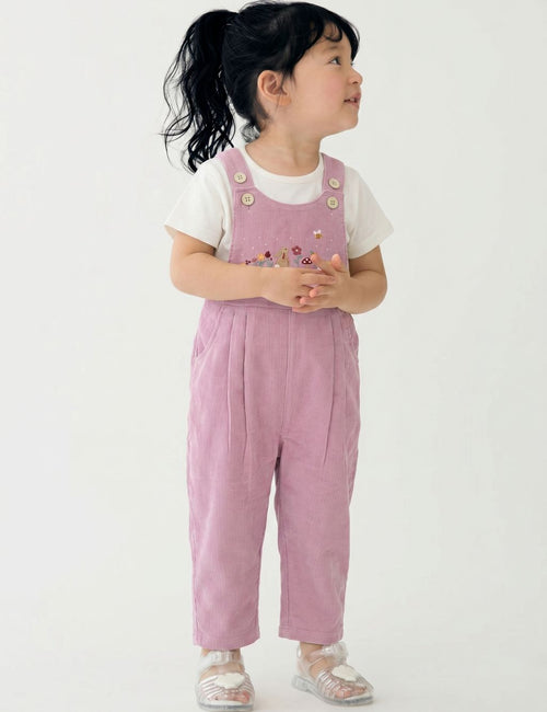 Blossom Bunny Corduroy Dungaree Set