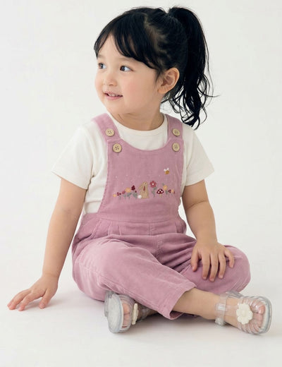 Blossom Bunny Corduroy Dungaree Set