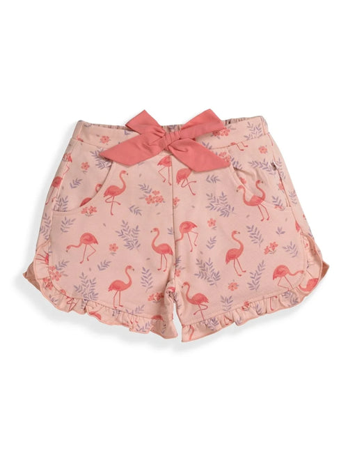 Shorts Set – Pink & Flamingo Print
