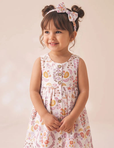 Paisley Organic Cotton Girls Dress