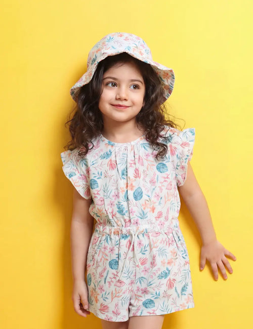 Organic Cotton Summer Onesie & Sun Hat Set