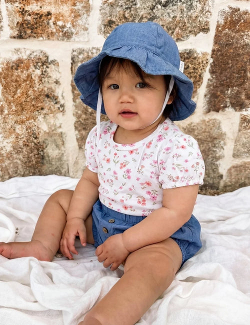 Organic Cotton Top, Bloomer & Sun Hat
