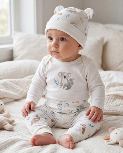 Organic Cotton Eucalyptus 3-Piece Bodysuit Set