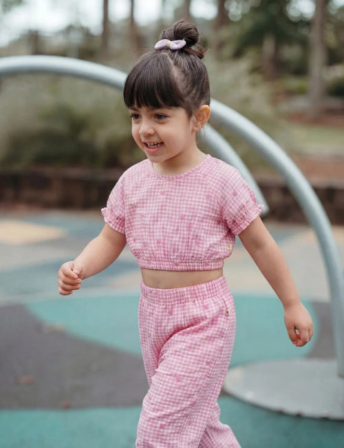 Pink Gingham Breeze Co-Ord Set