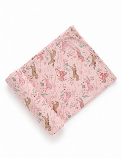 100% Organic Cotton Baby Towel - Desert Horse