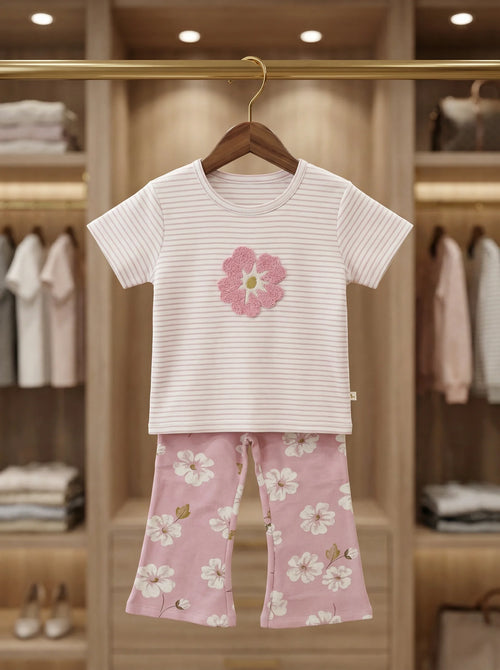 Rosy Bloom Organic Co-ord Set