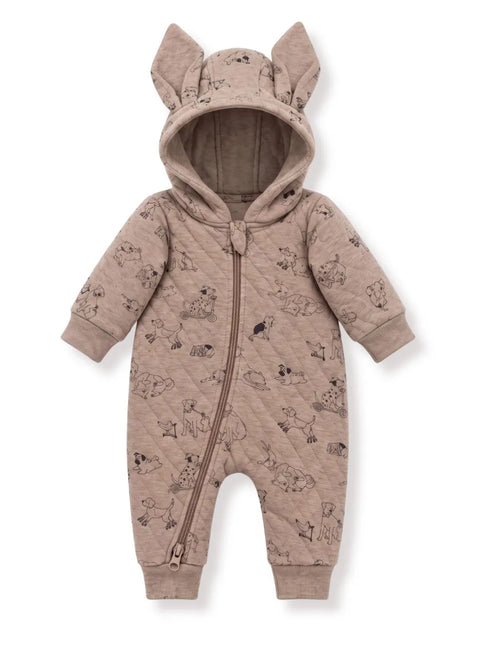 Best Friends AOP Quilted Hooded Zip Growsuit