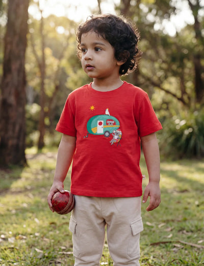 Organic Cotton Tee with Track pant (Cozy Adventure Set)