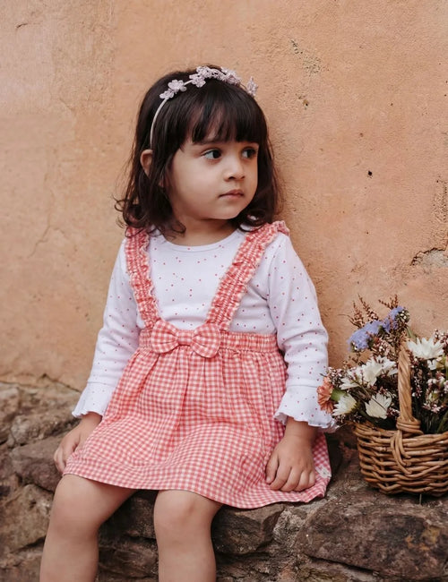 Little Berry Gingham Frock Set
