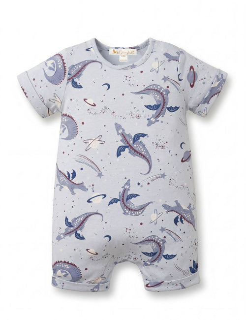 Organic Cotton Dragon Dreams AOP Print Baby Romper
