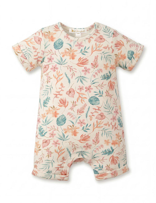Organic Cotton Tropicana  Print Baby Romper