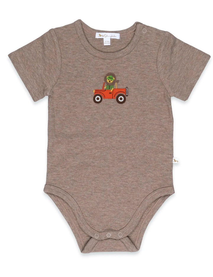 Organic Cotton Gentle Lion Baby Set | Snuggly & Stylish | Bodysuit, Legging & Bib - ohmybebe