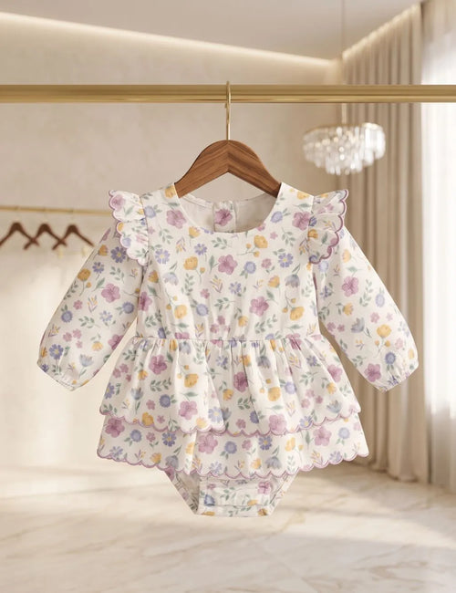 Organic Cotton Sofia Print Baby Girls Dress
